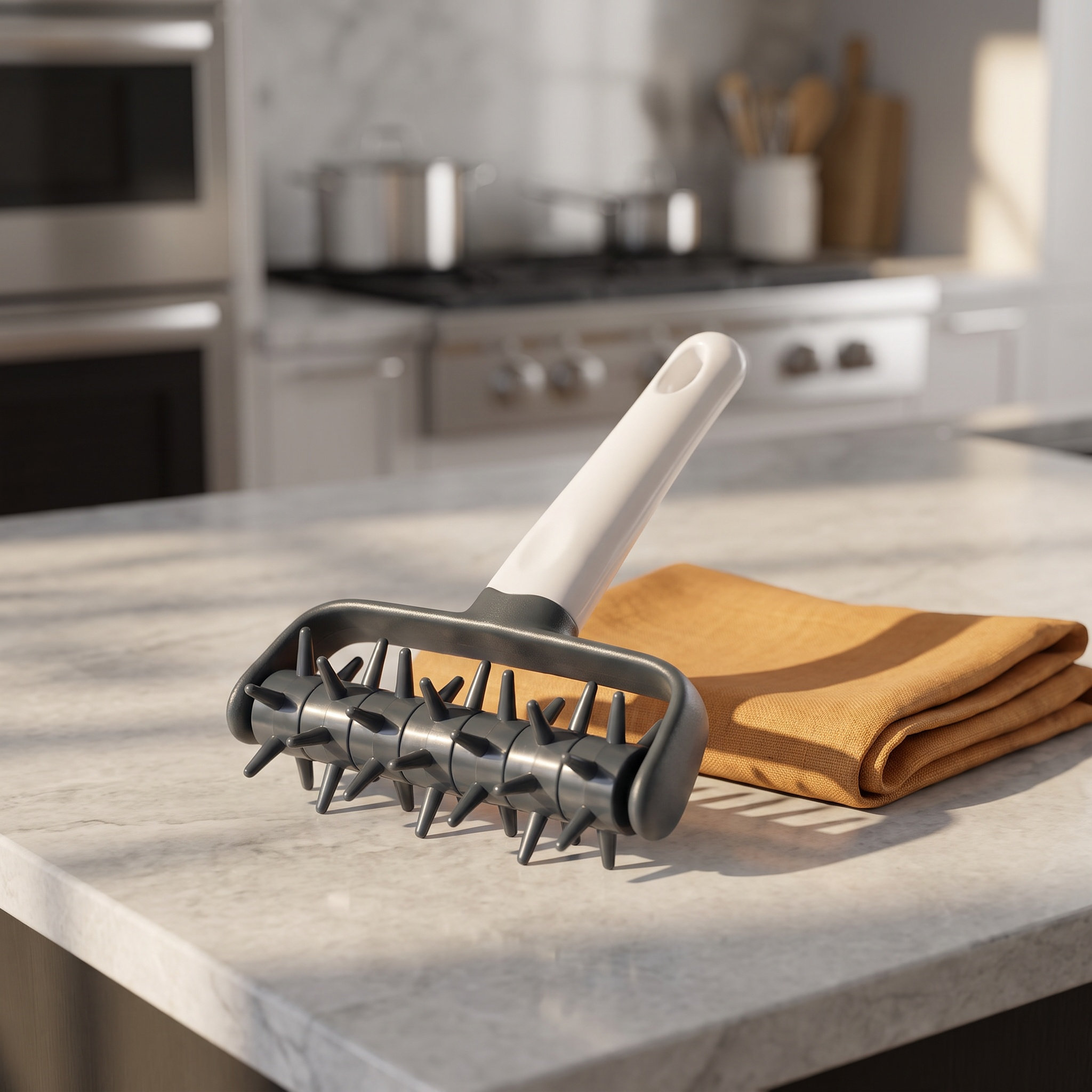 Kitchen Roller Baking - Plastik Pizza Delik Açma Aleti, Ergonomik