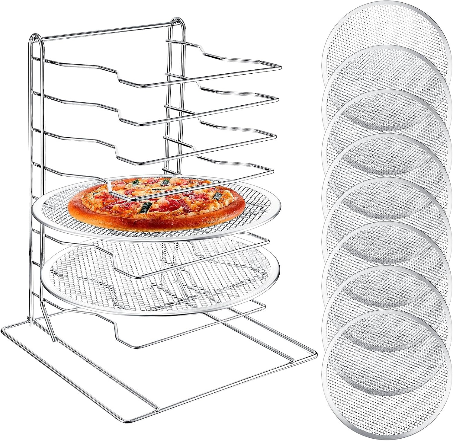 8 Katmanlı Pizza Rafı, Delikli - Baking Kitchen Set incelemesi ve fiyatı