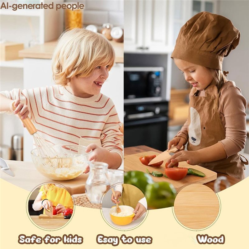 SHGO – Ahşap Çocuk Bıçağı ve K - Kitchen Kids Baking Set incelemesi ve fiyatı
